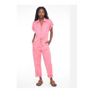 Pistola Jordan Short Sleeve Zip Front Jumpsuit - Size M